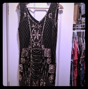 Sequined flapper dress